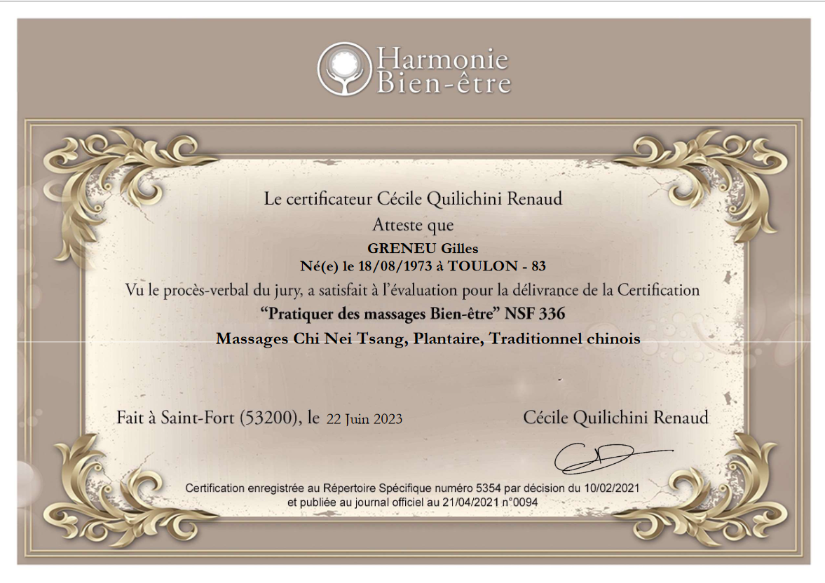 Certificat 9