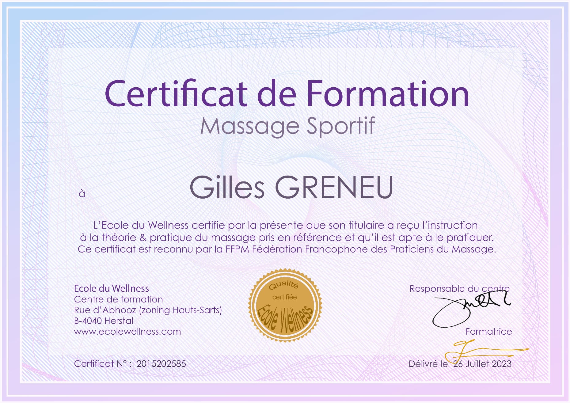 Certificat 5